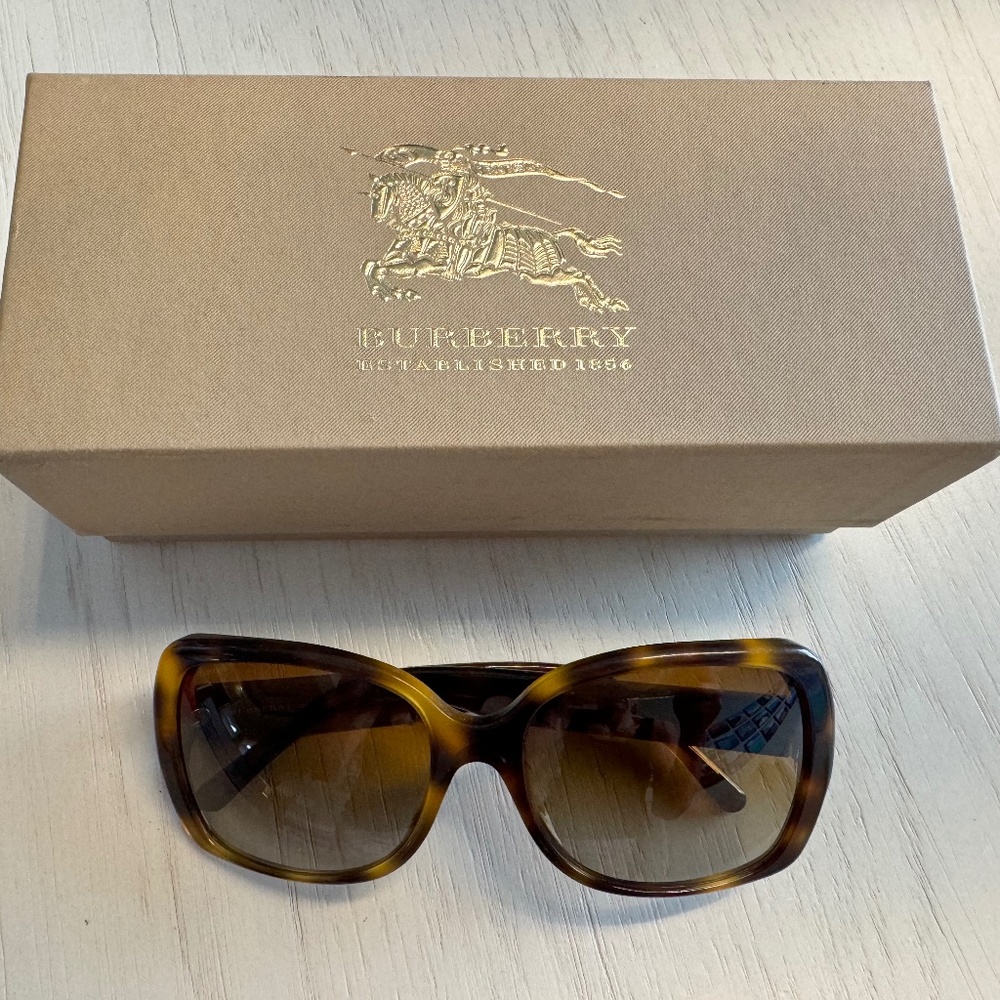 Burberry Brown Tortoise Sunglasses